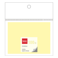 齐心(Comix) 易事贴便利贴 3*4英寸 76*101mm 100张 10包/组 D3004-配-伟