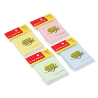 齐心(Comix) 办公系列易事贴便利贴 3*3英寸 76*76mm 100张/本 5本装 颜色随机 D6013-配-伟