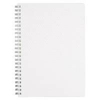 齐心 (COMIX) Compera 钻石系列 PP面双螺旋本 A5 80张 C7103 白