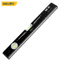 得力(deli) 喷塑水平尺高精度无磁水平测量尺水平仪防摔测量尺400mm喷塑水平尺无磁DL290400B