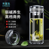 水宜生 410ml 玻璃杯茶杯 耐高温男士水杯 单层加厚泡茶杯 大容量高档商务办公杯 单层 G512