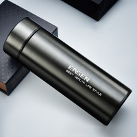 水宜生 430ML 泡茶保温杯 办公保温杯 304不锈钢男女士水杯 车载水杯便携直身杯 L502