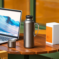 焖大师(MENDASHI) 鸿运当头掼蛋礼盒 闷泡杯套装便携随行家用办公保温杯焖茶杯 太空灰MT700