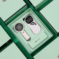 豹牌 BP-T50乐风套装 绿色 手持小风扇 肩颈按摩椅组合 套装