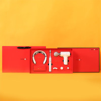 豹牌 BP-T6按摩器套装 红色 颈椎按摩仪 电动牙 刷筋膜枪 组合