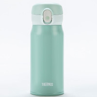 膳魔師(THERMOS) TCMC-400S保温杯316不锈钢 推推杯大容量时尚礼物便携弹跳杯400ml 多肉绿