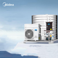 美的(Midea)空气能热水器一体机商用家用空气能热水器空气源热泵低温机5匹5吨RSJ-200/MSN1-5R0