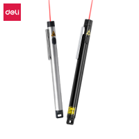 得力(deli)镭射红外线红光激光笔远光50-100米使用7号干电池(黑)3933