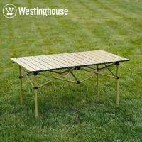 西屋(WESTINGHOUSE) MN06C野餐桌子露营便携折叠蛋卷折叠桌 卡其色蛋卷折叠桌