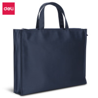 得力 公文包63761手提电脑包涤纶300*390*80mm(蓝)(只)