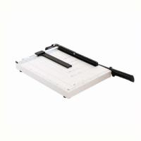 得力(deli)切纸机a4裁纸机钢制木制照片刀切纸板切裁纸刀切纸闸刀裁纸/切纸/拆信刀8013手轮压纸