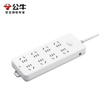 公牛(BULL)超功率强化多功能智能多孔大插排带过载保护电源插接线板拖线板GN-217插座1个8位总控全长5米