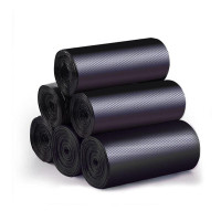 [宜洁] 垃圾袋 Y-9711 平口式 黑色 25只/卷,8卷/包 1包