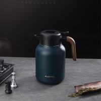 焖大师(MENDASHI) 1800ml真空闷泡壶家用办公焖茶壶保温壶大容量热水瓶保温瓶 M1800C水墨绿