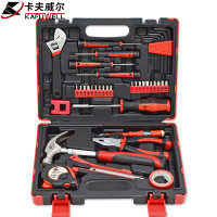卡夫威尔 41件家用维修工具箱套装扳手五金螺丝刀电讯汽机修 H2968A