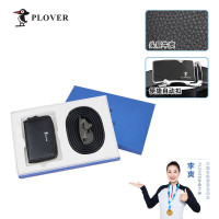 啄木鸟(plover) 香港啄木鸟卡包带套装 GD820051-2A 黑色 皮带套装