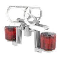 讯博士 TYNJSD530 0.4W IP67 12V 75次/min LED 太阳能警示灯(双头) (计价单位:盏) 红色