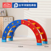 有优贝贝儿童感统训练器材平衡板早教攀爬架体能圈室内平衡独木桥(半套)
