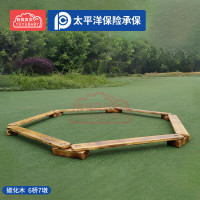 有优贝贝幼儿园户外体育玩具器械儿童感统训练器材碳化木平衡木6桥7墩