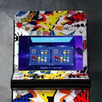 大型游戏机台式格斗机经典拳皇97街霸双人摇杆街机32寸