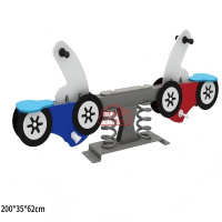 有优贝贝幼儿园卡通动物双人跷跷板儿童户外公园小区游乐设备