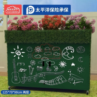 有优贝贝学校户外涂鸦带草坪玩具收纳积木储物架种植涂鸦游戏栏