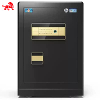 虎牌保险柜家用办公小型国标认证保险箱80cm指纹密码wifi全钢防盗支持鸿蒙保密柜夹万 尊虎系列 商务黑