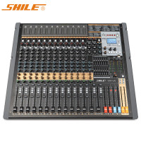 狮乐(SHILE)天琴十七号专业16路调音台带编组混响24种DSP效果舞台婚庆蓝牙MP3 12路单声道带录音功能