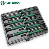 世达(SATA)9件一字、十字微型螺丝批组套 09316