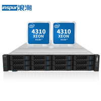 浪潮/INSPUR NF5280M6 机架式服务器 2U INTEL至强银牌 2.1GHz 12核 DDR4 512GB