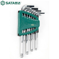 扳手 世达/SATA 09106 内六角扳手 S2合金钢 12个
