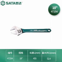 世达(SATA)扳手47254 沾塑欧式活动扳手