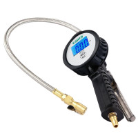 世达(SATA)气压表电子高精度打气表数字显示胎压充气表 指针式充气1枪 98103