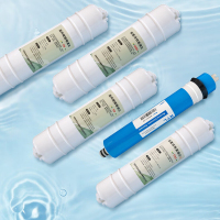 泉界(QUANJIE)直饮机通用100G五级反渗透滤芯过滤器 100G全套滤芯(五支)