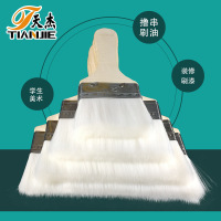 鼎南 木柄水丝刷 水性漆专用刷 软毛羊毛刷木蜡油刷子弹丝刷不掉毛 2英寸水丝羊毛刷 5个装