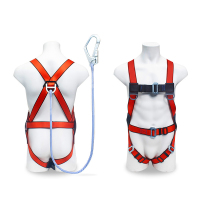 龙云天盾 欧式高空作业安全带批发半身全身电工 双背式安全带 单大钩2米