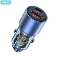 恩谷 EG-CM09 蓝色车载充电器 38WA+C 恩谷乐途 38W