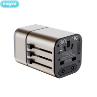 engue EG-701 3.4A双USB+Type-c 全球转换插头 劲量