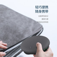 润普 视频会议全向麦克风智能语音算法/便携式/USB/蓝牙级联全向麦克风 RP-M55W*2 无线级联双麦