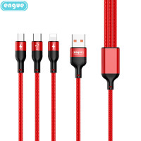 engue 66W一拖三快充数据线红色 EG-918