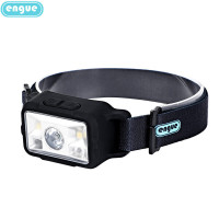 engue户外强光远射 硅胶感应头灯(干电池款)EG-810A 黑色