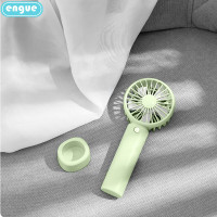 engue迷你桌面手持风扇节能迷你便携随身手拿电风扇户外办公室桌面EG-F20S 绿色