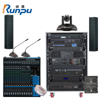 润普RP-JDYP1028F 会议音响系统解决方案(麦克风+音响+调音台+音频处理器+数字移频器+时序电源) QY