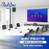 润普 音频扩声会议成集解决方案(会议麦克风+音响+调音台+音频处理器+数字移频器+时序电源)RP-YPKS280