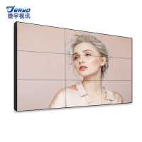 捷宇视讯 LCD高清液晶拼接屏 安防监控显示器 展厅 直播间 会议室 商用办公大屏幕 室内 55英寸1.7mm拼缝