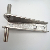 商用冰柜门铰链合页加厚不锈钢冰箱格林斯达星星厨房门轴五金配件 D款左中 轴距35mm 送螺丝胶帽