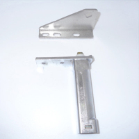 商用冰柜门铰链合页加厚不锈钢冰箱格林斯达星星厨房门轴五金配件 A02+不带定位 轴距35mm 送螺丝