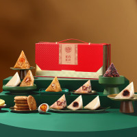 稻香私房粽子礼盒甜粽鲜肉粽豆沙蜜枣粽咸鸭蛋素棕端午节送礼品 上品粽意1590g