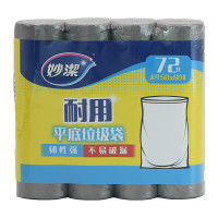 妙洁平底垃圾袋大号4卷装72只*2包