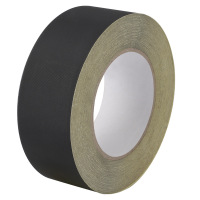 龙云天盾 醋酸布胶带耐高温阻燃绝缘胶带电线包扎线排线固定胶带黑色50mm宽*30m长